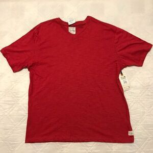 Vintage Brand and Workwear red V neck‎ T shirt 4X nwt